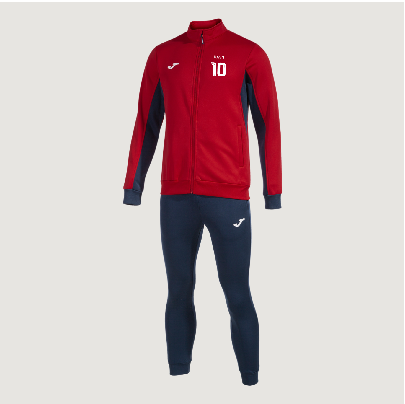 Joma Derby Rød/Navy med navn og nummer