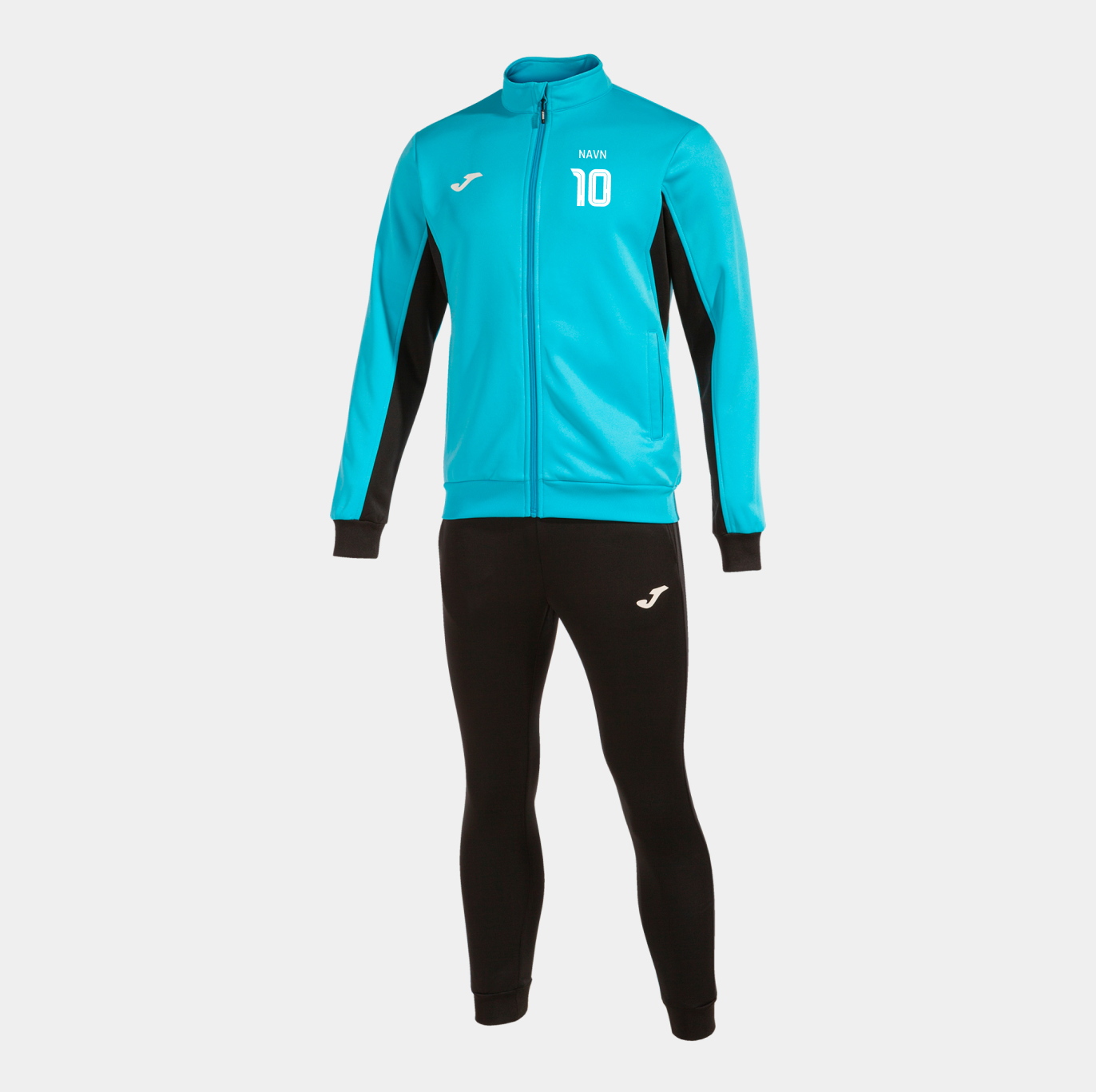Joma Derby Tyrkis/Sort med navn og nummer