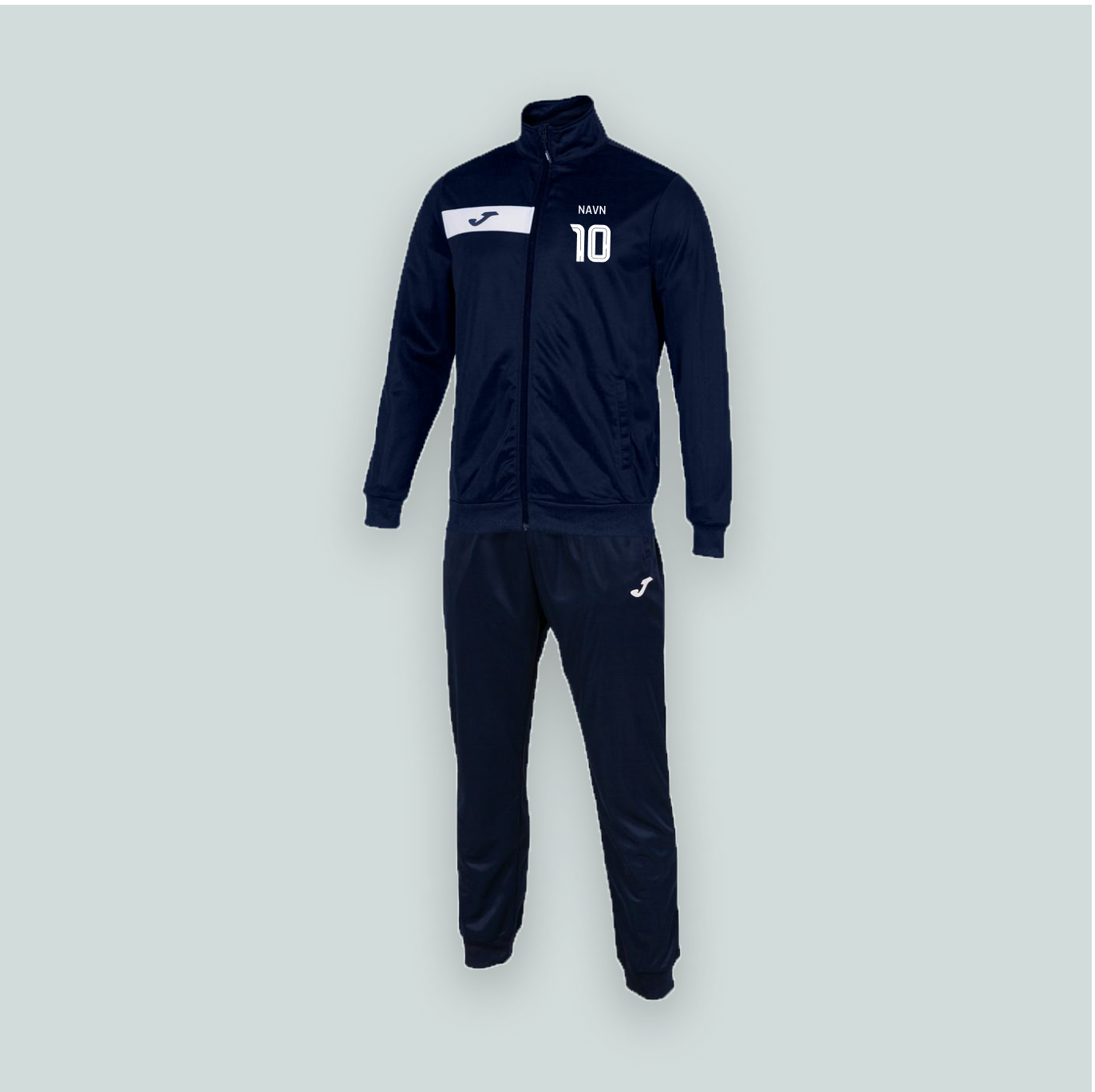 Joma Columbus Navy med navn og nummer