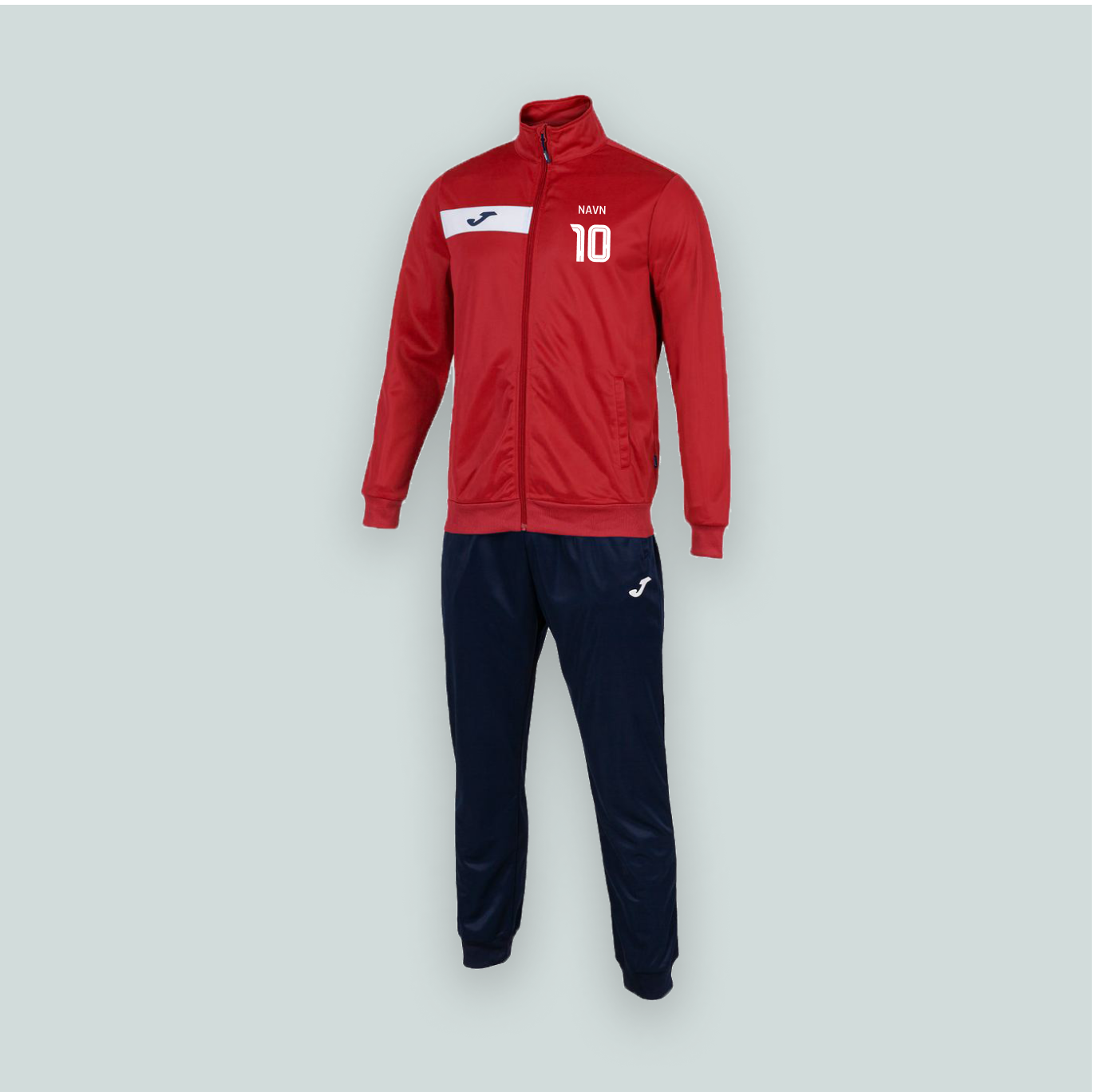 Joma Columbus Rød med navn og nummer