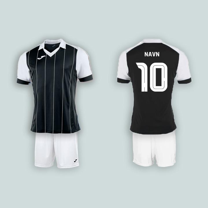 Joma Grada Sort/Hvid med navn og nummer