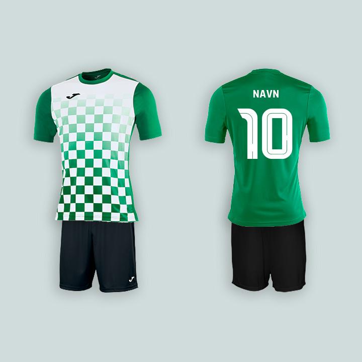 Joma Flag Grøn/Hvid med navn og nummer