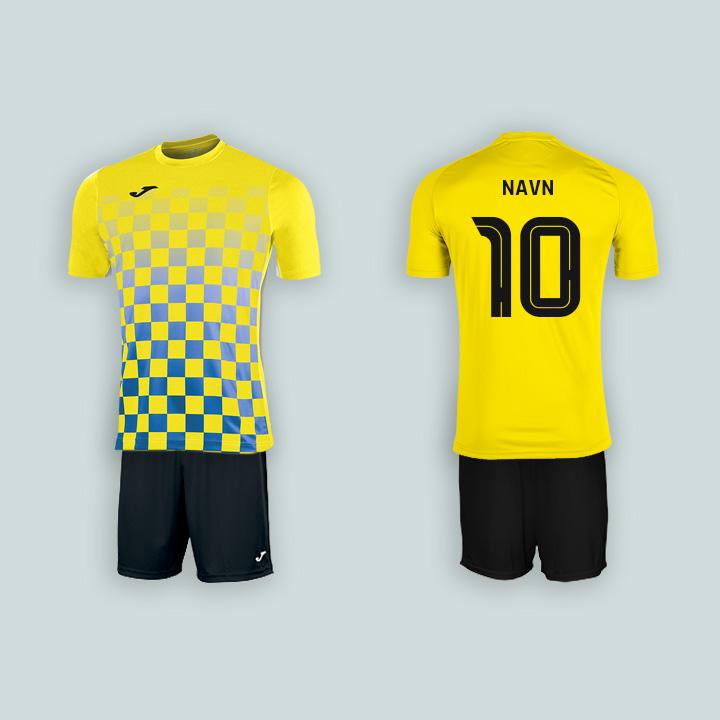 Joma Flag Gul/Blå med navn og nummer