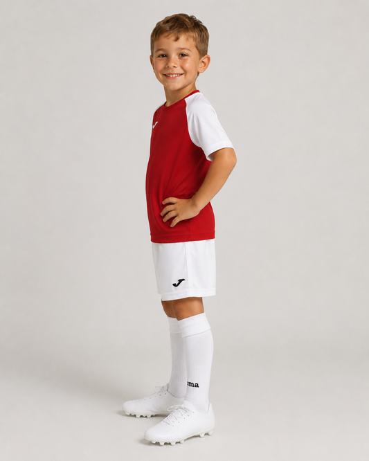 Joma Academy IV Rød/Hvid med navn og nummer + Sokker
