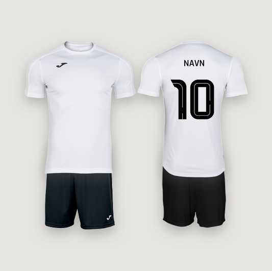 Joma Academy Hvid med navn og nummer