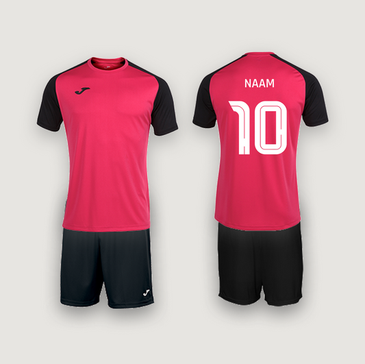 Joma Academy IV Pink/Sort med navn og nummer