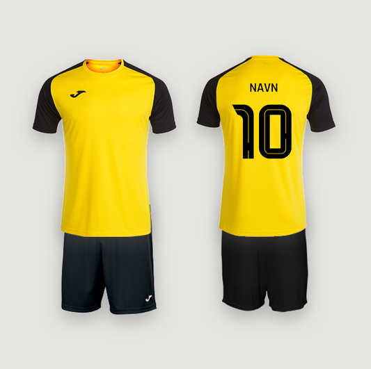 Joma Academy IV Gul/Sort med navn og nummer