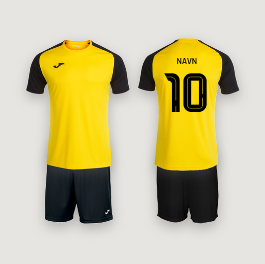 Joma Academy IV Gul/Sort med navn og nummer