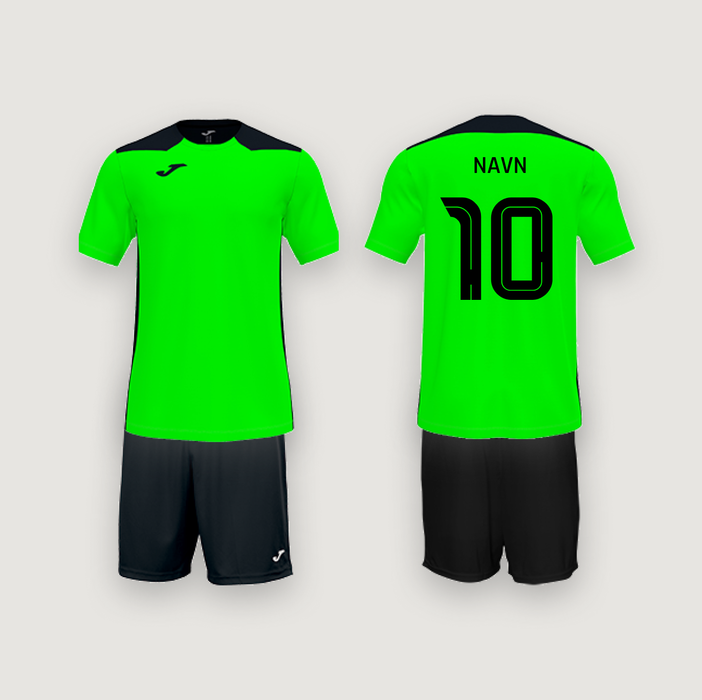 Joma Championship VI Grøn/Sort med navn og nummer