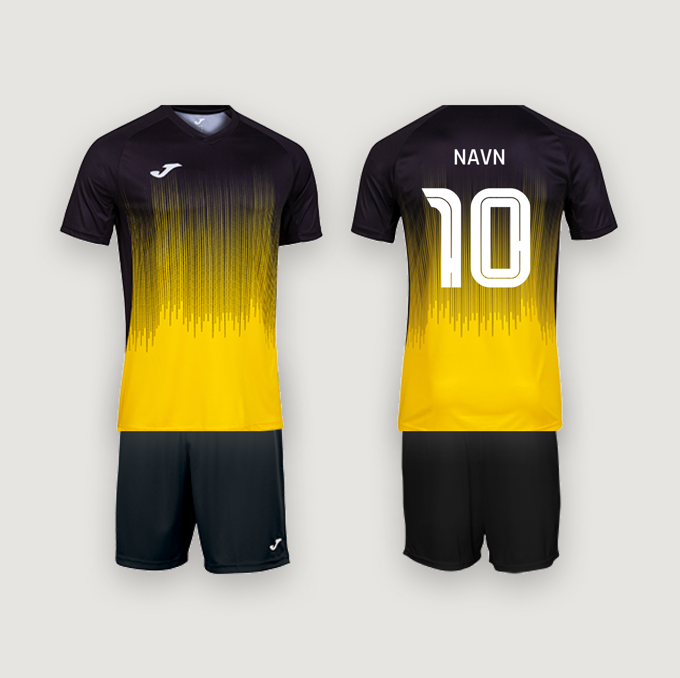 Joma Tiger IV Gul/Sort med navn og nummer