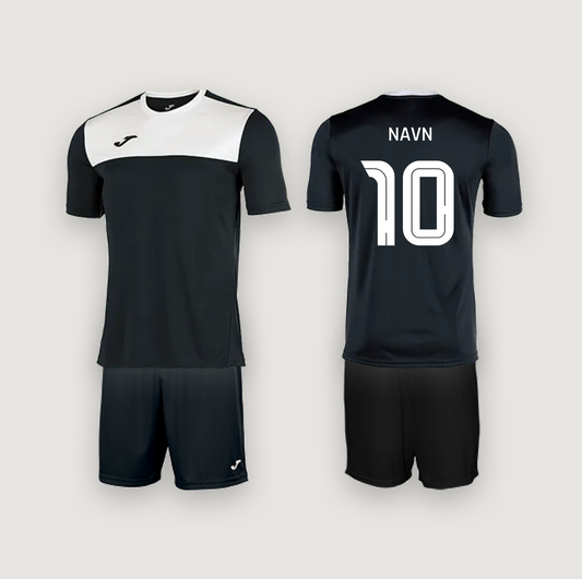 Joma Winner Hvid/Sort med navn og nummer